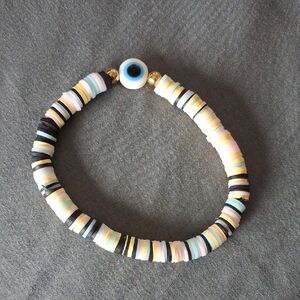 Multicolor Stretchy Clay Beaded Bracelet